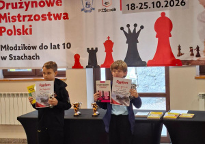 Ignacy zajął II miejsce na II szachownicy.