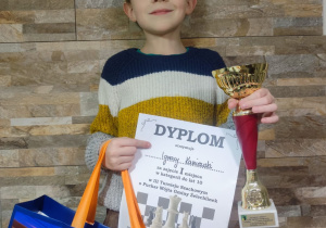 Ignacy zajął I miejsce w Żelechlinku.
