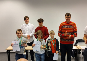 Jan Bachura- III miejsce do lat 9 na turnieju w Łodzi.