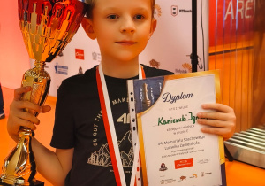 Ignacy- I miejsce do lat 10 w turnieju szachów szybkich.