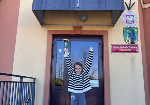 Ida Kołaczek- I miejsce wśród dziewczynek w Żelechlinku.