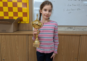 Kornelia Kroc- I miejsce wśród dziewczynek, II w całym turnieju.