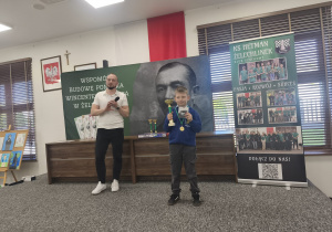 Kacper Madej zajął I miejsce do lat 10.