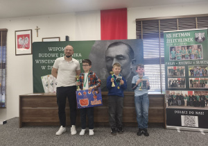 I miejsce- Kacper Madej, III miejsce- Ignacy Kaniewski.